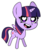 Size: 343x401 | Tagged: safe, artist:yujikyu, twilight sparkle, alicorn, pony, g4, chibi, cute, female, heart eyes, horn, low res image, mare, open mouth, outline, simple background, smiling, solo, spread wings, standing, three quarter view, transparent background, twiabetes, twilight sparkle (alicorn), white pupils, wingding eyes, wings