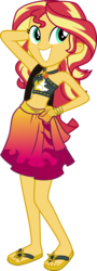 Size: 4376x12160 | Tagged: safe, artist:curvesandlines, sunset shimmer, equestria girls, equestria girls specials, g4, my little pony equestria girls: better together, my little pony equestria girls: forgotten friendship, absurd resolution, adorasexy, arm behind head, bare shoulders, beach, beautiful, belly button, bikini, bikini top, bracelet, clothes, cute, cutie mark on clothes, feet, female, flip-flops, geode of empathy, hand on hip, jewelry, legs, magical geodes, midriff, moe, pose, sandals, sarong, selfie, sexy, shimmerbetes, shoulder bag, simple background, skirt, sleeveless, smiling, solo, standing, stomach, stupid sexy sunset shimmer, sultry pose, sunset selfie, swimsuit, transparent background, vector