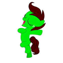 Size: 8000x8000 | Tagged: safe, artist:optimusv42, oc, oc only, oc:jungle jewel, earth pony, gorilla, pony, absurd resolution, bipedal, cavegirl, caveman, cavemare, chest pounding, eyes closed, female, filly, foal, simple background, tarzan, transparent background