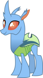 Size: 3000x5420 | Tagged: safe, artist:cloudy glow, carapace (g4), changedling, changeling, g4, the hearth's warming club, .ai available, background changeling, simple background, solo, transparent background, vector