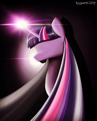 Size: 1080x1350 | Tagged: safe, artist:cosmotic1214, twilight sparkle, pony, g4, bust, digital art, female, phone wallpaper, solo, wallpaper