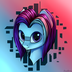 Size: 2000x2000 | Tagged: safe, artist:adagiostring, oc, oc only, pony, bust, high res, light, looking at you, male, portrait, simple background, stallion