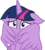 Size: 3500x3856 | Tagged: safe, artist:aeonkrow, twilight sparkle, alicorn, pony, g4, interseason shorts, starlight the hypnotist, anxiety, female, floppy ears, high res, sad, scared, simple background, solo, that was fast, transparent background, twilight sparkle (alicorn), unhappy, vector, winghug, wings