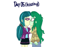 Size: 1500x1165 | Tagged: safe, artist:ktd1993, juniper montage, wallflower blush, equestria girls, g4, my little pony equestria girls: better together, female, kiss on the lips, kissing, lesbian, ship:juniblush, shipping