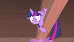 Size: 640x360 | Tagged: safe, screencap, twilight sparkle, alicorn, pony, g4, starlight the hypnotist, spoiler:interseason shorts, adorable distress, animated, cute, fear, female, floppy ears, gif, scared, scared face, shaking, solo, trembling, twilight hates ladybugs, twilight sparkle (alicorn), wide eyes