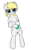 Size: 1296x2074 | Tagged: safe, artist:anonymous, oc, oc:aryanne, pony, 4chan, aryan, aryan pony, bipedal, blonde, cute, drawthread, leaning, milkshake, nazipone