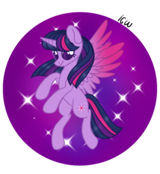 Size: 1000x1093 | Tagged: safe, artist:pigeorgien, twilight sparkle, alicorn, pony, g4, colored wings, female, gradient wings, simple background, solo, transparent background, twilight sparkle (alicorn)