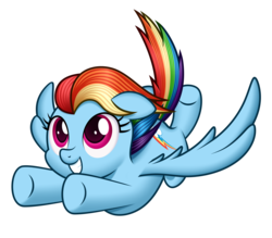 Size: 3848x3376 | Tagged: safe, artist:mirrorcrescent, rainbow dash, pegasus, pony, g4, cute, dashabetes, female, high res, simple background, smiling, solo, transparent background