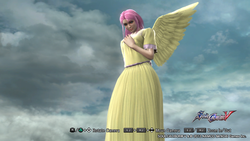 Size: 1280x720 | Tagged: safe, fluttershy, human, g4, clothes, dress, humanized, soul calibur, soul calibur v, video game, winged humanization, wings