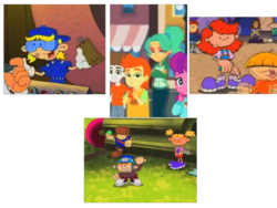 Size: 640x480 | Tagged: safe, artist:specialsdong, screencap, gallop j. fry, garden grove, lily longsocks, super funk, equestria girls, g4, my little pony equestria girls: better together, street magic with trixie, barely pony related, codename kids next door, comparison