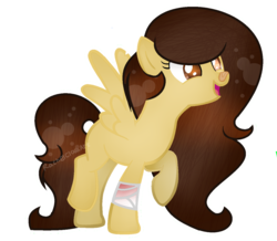 Size: 1235x1079 | Tagged: safe, artist:rachelclaraart, oc, oc only, oc:rachel, pegasus, pony, female, mare, simple background, solo, transparent background, white outline