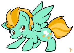 Size: 1462x1049 | Tagged: safe, artist:zutcha, lightning dust, pegasus, pony, g4, female, mare, simple background, smiling, solo, transparent background