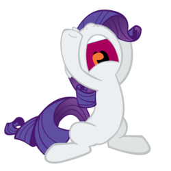 Size: 2500x2500 | Tagged: safe, artist:ajdispirito, rarity, pony, unicorn, g4, description is relevant, despair, female, high res, horrified, mare, marshmelodrama, nightmare, nose in the air, rarity being rarity, sad, screaming, simple background, solo, the worst possible thing, transparent background, vector