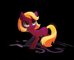 Size: 700x565 | Tagged: safe, artist:tomatocoup, oc, oc only, earth pony, pony, black background, female, mare, simple background, solo