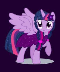 Size: 1000x1200 | Tagged: safe, artist:itv-canterlot, artist:php185, edit, twilight sparkle, alicorn, pony, g4, clothes, dress, female, flower, flower in hair, mare, solo, twilight sparkle (alicorn), vector