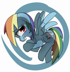 Size: 1361x1409 | Tagged: safe, artist:baigak, rainbow dash, pegasus, pony, g4, female, mare, simple background, solo