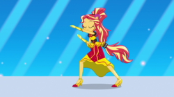 Size: 1280x718 | Tagged: safe, screencap, sunset shimmer, equestria girls, equestria girls specials, g4, my little pony equestria girls: dance magic, dance magic (song), dancing, female, flamenco dress, solo, sunset shimmer flamenco dress