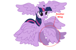 Size: 1500x1000 | Tagged: safe, twilight sparkle, alicorn, pony, seraph, seraphicorn, g4, fake, faker than a three dollar bill, multiple wings, ridiculous, this isn't even my final form, twilight sparkle (alicorn)