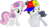 Size: 1340x727 | Tagged: safe, artist:jawsandgumballfan24, rumble, sweetie belle, pegasus, pony, unicorn, g4, bling, colt, female, filly, flower, flower in hair, foal, gold chains, hat, male, nike, ship:rumbelle, shipping, simple background, straight, supreme, transparent background, vector