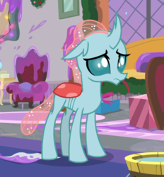 Size: 724x781 | Tagged: safe, screencap, ocellus, changedling, changeling, g4, the hearth's warming club, cropped, female, solo