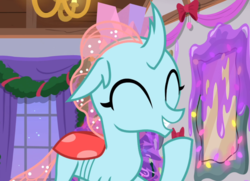 Size: 1292x935 | Tagged: safe, screencap, ocellus, changedling, changeling, g4, the hearth's warming club, cropped, cute, diaocelles, eyes closed, female, smiling, solo