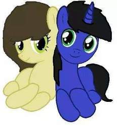 Size: 361x391 | Tagged: safe, oc, earth pony, pony, unicorn, couple