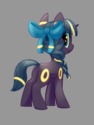 Size: 3000x4000 | Tagged: safe, artist:lilfunkman, oc, oc only, oc:ducky ink, pony, unicorn, bow, cute, hair bow, pokémon