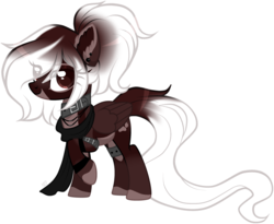 Size: 2580x2117 | Tagged: safe, artist:sugaryicecreammlp, oc, oc only, oc:samyra, pegasus, pony, clothes, female, high res, mare, scarf, simple background, solo, transparent background