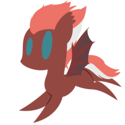 Size: 2084x2084 | Tagged: safe, artist:showtimeandcoal, oc, oc only, oc:deces, bat pony, pony, chibi, commission, cute, digital art, high res, present, simple background, solo, transparent background, vector, ych result