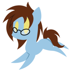 Size: 1280x1280 | Tagged: safe, artist:showtimeandcoal, oc, oc only, oc:amber pura, oc:caitbug, earth pony, pony, chibi, commission, cute, digital art, glasses, present, simple background, solo, transparent background, vector, ych result