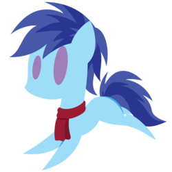 Size: 1280x1280 | Tagged: safe, artist:showtimeandcoal, oc, oc only, oc:warm greetings, earth pony, pony, chibi, clothes, commission, cute, digital art, ponysona, present, scarf, simple background, solo, transparent background, vector, ych result