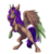 Size: 856x923 | Tagged: safe, artist:requiem♥, oc, oc only, oc:vine demise, alicorn, pony, alicorn oc, blue eyes, brown fur, chest fluff, commission, cutie mark, horn, long mane, purple mane, solo, wings