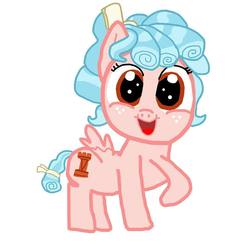 Size: 1080x1080 | Tagged: artist needed, safe, cozy glow, pegasus, pony, g4, female, filly, simple background, solo