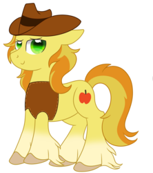 Size: 2666x3000 | Tagged: safe, artist:rainbowtashie, braeburn, earth pony, pony, g4, flat colors, high res, male, simple background, solo, stallion, transparent background
