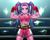Size: 900x720 | Tagged: safe, artist:tzc, part of a set, aria blaze, equestria girls, g4, abs, anime, aria brute, aria buff, biceps, blushing, boxing, boxing gloves, boxing ring, camera flashes, championship belt, clothes, commission, female, flexing, looking at you, midriff, muscles, pigtails, shorts, smiling, solo, sports, sports bra, sports shorts
