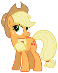 Size: 5133x6457 | Tagged: safe, artist:estories, applejack, earth pony, pony, g4, absurd resolution, female, simple background, smiling, solo, transparent background, vector