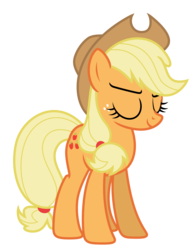 Size: 5470x7000 | Tagged: safe, artist:estories, applejack, earth pony, pony, g4, absurd resolution, eyes closed, female, simple background, solo, transparent background, vector