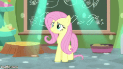 Size: 360x202 | Tagged: safe, screencap, fluttershy, pony, g4, interseason shorts, teacher of the month (episode), animated, classroom, cute, disco, female, hoof tapping, party soft, shyabetes, solo, tapping