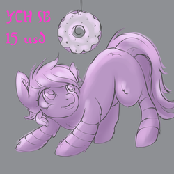 Size: 2000x2000 | Tagged: safe, artist:mdwines, oc, oc only, pony, advertisement, commission, donut, food, high res, sketch, solo, ych example, your character here