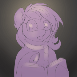 Size: 600x600 | Tagged: safe, artist:mdwines, oc, pony, animated, auction, book, bust, commission, funny, gif, horrified, horror, joke, night, portrait, reading, scary, shadow, sketch, solo, ych example, your character here