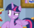 Size: 1101x903 | Tagged: safe, screencap, twilight sparkle, alicorn, pony, friendship university, g4, female, offscreen character, raised eyebrow, raised hoof, solo focus, teeth, twilight sparkle (alicorn)