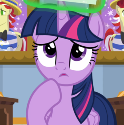 Size: 832x834 | Tagged: safe, screencap, twilight sparkle, alicorn, pony, friendship university, g4, cropped, female, looking at something, solo, twilight sparkle (alicorn)