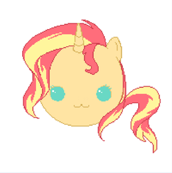 Size: 860x863 | Tagged: dead source, safe, artist:tbcw, sunset shimmer, pony, unicorn, g4, female, mare, simple background, solo, white background