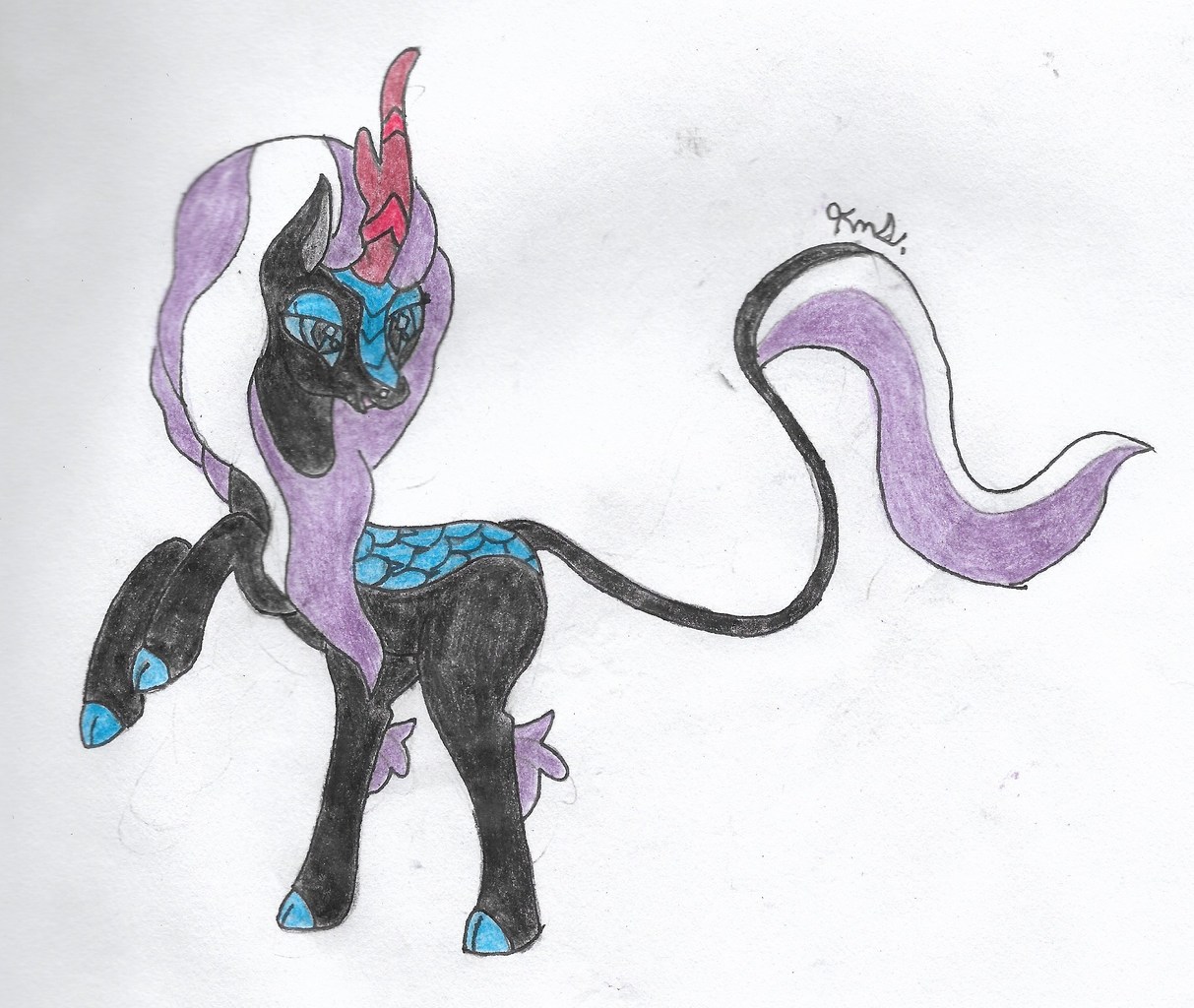 Kirin Rearing #1967445 - safe, artist:dreamvirusomega, nightmare rarity, kirin, pony ...