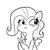 Size: 1650x1650 | Tagged: safe, artist:tjpones, fluttershy, pegasus, pony, g4, blushing, chest fluff, female, grayscale, hoof hold, implied pregnancy, lineart, mare, meme, monochrome, pregnancy test, pregnancy test meme, simple background, solo, spread wings, white background, wings