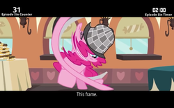 Size: 1280x800 | Tagged: safe, edit, edited screencap, screencap, pinkie pie, earth pony, pony, cinemare sins, g4, mmmystery on the friendship express, deerstalker, detective, faic, female, great moments in animation, hat, sherlock holmes, sherlock pie, smear frame, solo, this frame