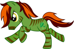 Size: 1134x744 | Tagged: safe, artist:chipmagnum, oc, oc only, oc:forest, hybrid, pony, zony, g4, male, simple background, solo, transparent background, vector
