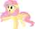 Size: 7413x6193 | Tagged: safe, artist:aureai-sketches, artist:cyanlightning, fluttershy, pegasus, pony, g4, .svg available, absurd resolution, cute, ear fluff, female, happy, mare, open mouth, shyabetes, simple background, solo, spread wings, standing, transparent background, vector, wings
