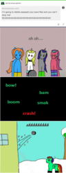 Size: 1068x2767 | Tagged: safe, artist:ask-luciavampire, oc, bat pony, earth pony, pegasus, pony, unicorn, tumblr:ask-the-pony-gamers, 1000 hours in ms paint, ask, game, tumblr