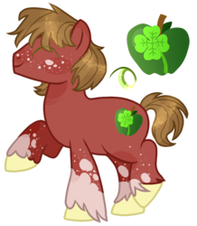 Size: 1182x1355 | Tagged: safe, artist:kurosawakuro, oc, oc only, pony, base used, cutie mark, eyes closed, freckles, magical gay spawn, male, offspring, parent:big macintosh, parent:trouble shoes, parents:troublemac, simple background, solo, stallion, transparent background, unshorn fetlocks